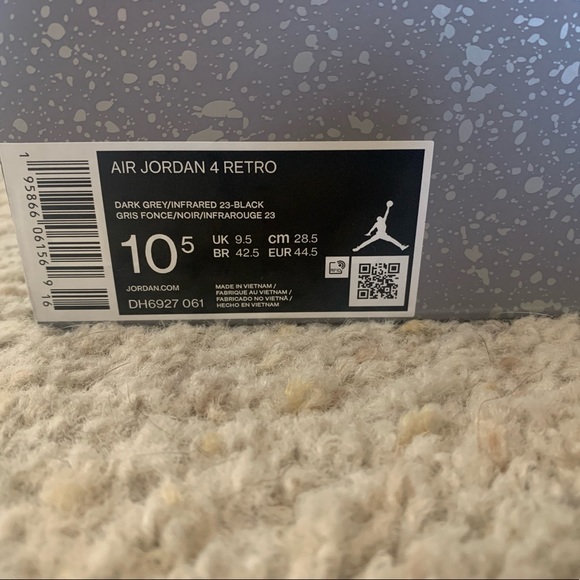 Jordan 4 infrared/ used/ with box - Picture 2 of 16